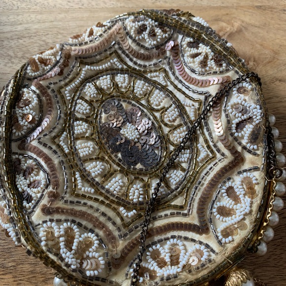 Art Deco French handmade beaded evening cocktail bag. - Picture 5 of 10